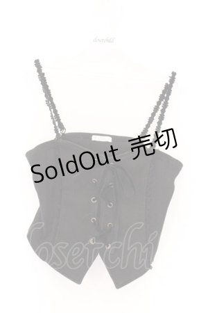 画像: axes femme / リブカットソービスチェ M クロ O-26-04-05-041-AX-TO-IG-OS