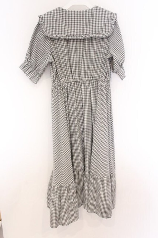 画像3: m petit by misako / AM*ギンガムCHKワンピース M クロ O-26-04-05-050-LO-OP-OW-OS (3)