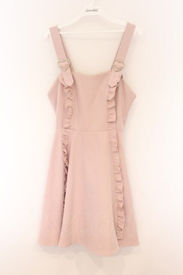 画像1: Honey Cinnamon / ハートバックルジャンパースカート F ピンク O-26-04-05-056-LO-OP-OW-OS (1)