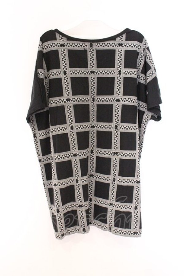 画像3: MINT NeKO / バンダナ風プリントTシャツ  ブラック O-26-04-05-062-HN-TO-OW-OS (3)