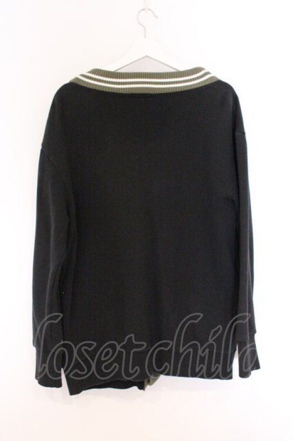 画像3: MILKBOY / MB CARDIGAN  ブラック×カーキグリーン O-26-04-05-066-MB-JA-OW-OS (3)