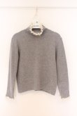画像1: Jane Marple / Frill-trim turtleneck sweater　ニットプルオーバー M グレー O-26-04-05-068-JM-TO-OW-OS (1)