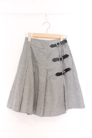 画像: MILK / ブリジットキルトスカート  ハウンドトゥース（クロ） O-26-04-05-071-ML-SK-OW-OS