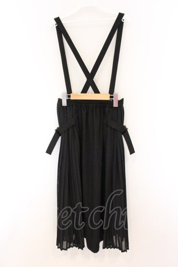 画像3: axes femme / サイドプリーツバックル付スカート  クロ O-26-04-05-073-AX-SK-IG-OS (3)