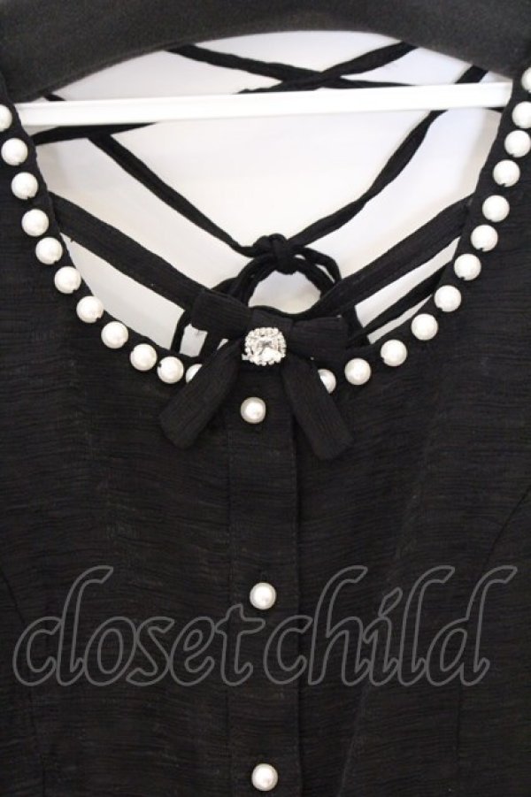 画像2: Ank Rouge / backスピンドルワンピース  クロ O-26-04-05-076-CA-OP-IG-OS (2)