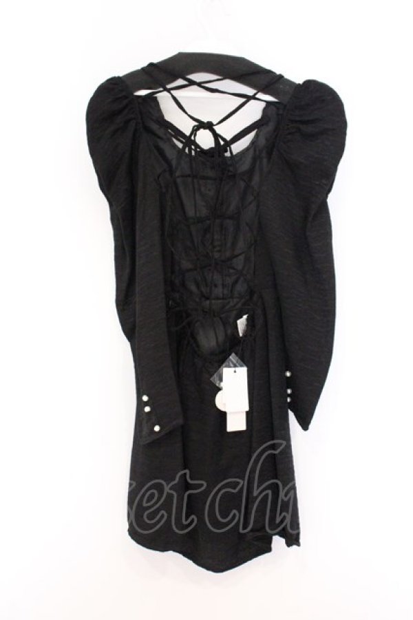 画像3: Ank Rouge / backスピンドルワンピース  クロ O-26-04-05-076-CA-OP-IG-OS (3)