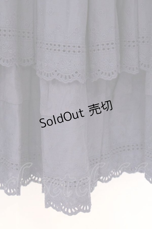 画像2: Sheglit / フラワーブーケのレーススカート  ネイビー O-26-04-05-077-EL-SK-IG-OS (2)