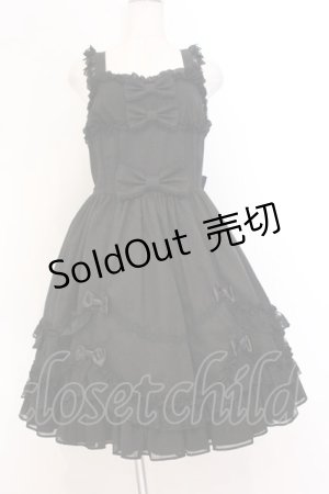 画像: Angelic Pretty / メアリーロマンスDollジャンパースカート  クロ O-26-04-05-078-AP-OP-IG-OS