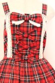 画像2: axes femme kawaii / タータンチェックジャンスカ M アカ O-26-04-05-081-AX-OP-OW-OS (2)