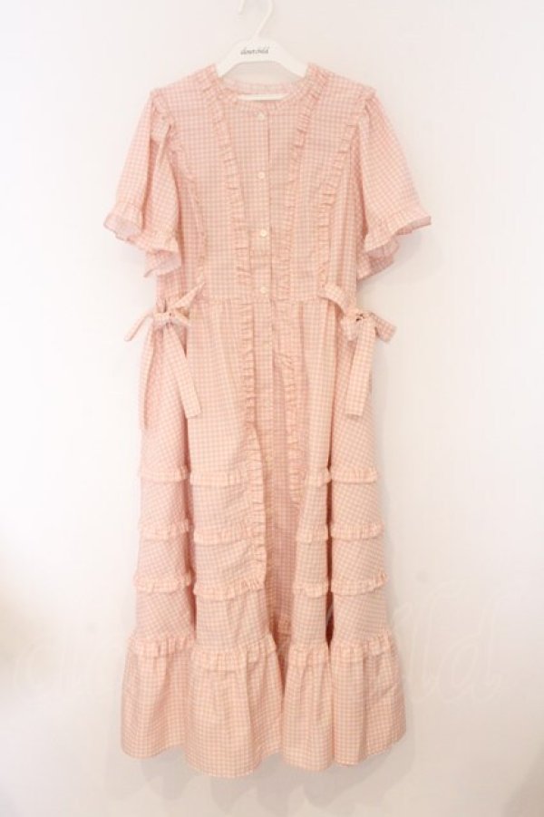 画像1: アトリエ小町 / 小町ワンピース  夕映え(ギンガムチェック) O-26-04-05-085-LO-OP-IG-OS (1)