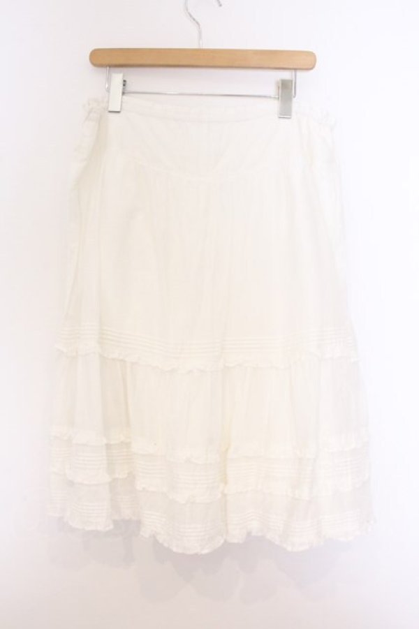 画像3: Franche Lippee / コットンタックスカート  シロ O-26-04-05-094-LO-SK-IG-OS (3)