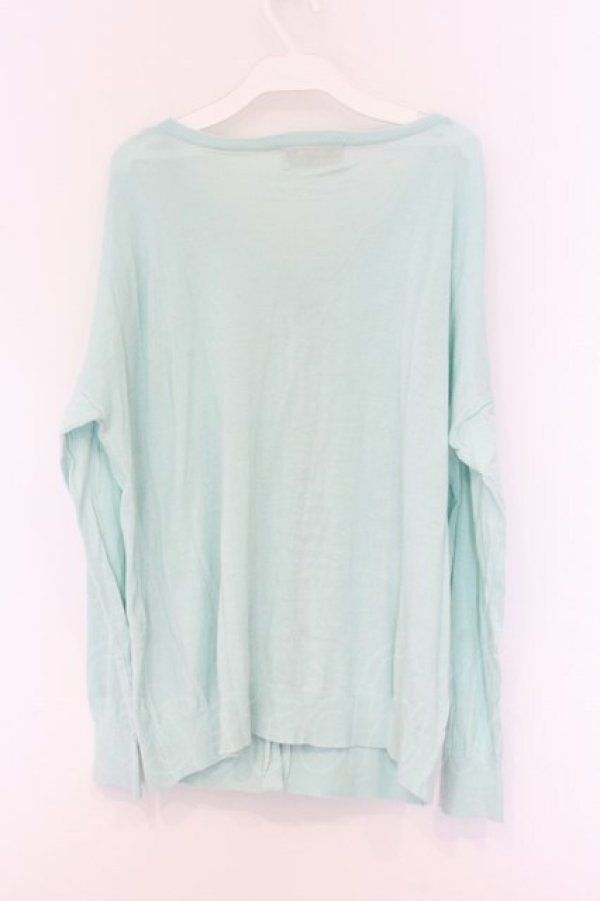 画像3: Franche Lippee / ねこポケットカーディガン  ミント O-26-04-05-102-LO-TO-IG-OS (3)