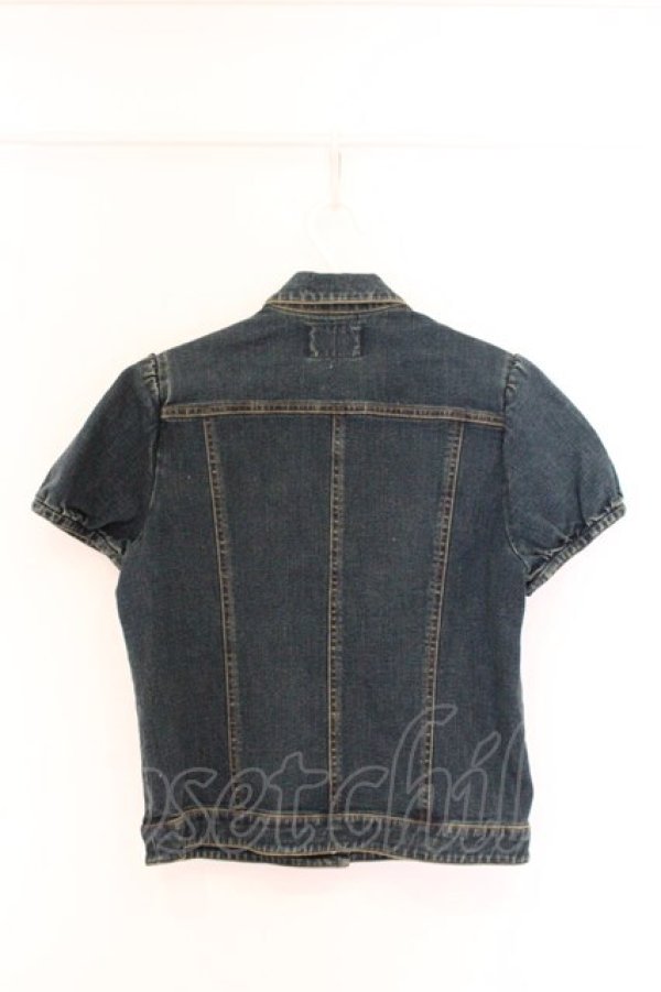 画像3: PINK HOUSE / 半袖デニムジャケット  インディゴ O-26-04-05-104-LO-JA-IG-OS (3)