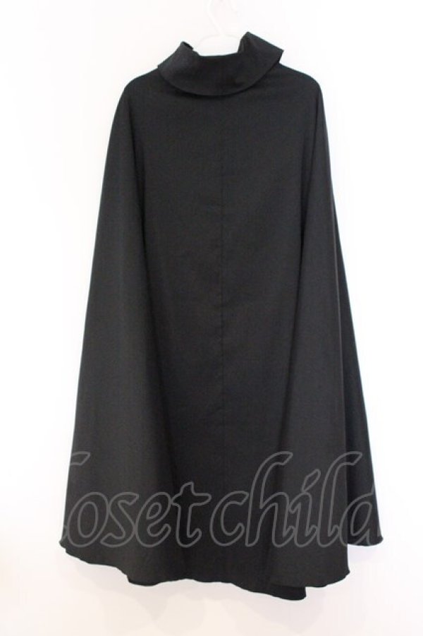 画像3: MARBLE / ボリュームタイ付きロングマント  ブラック O-26-04-05-105-GO-JA-IG-OS (3)