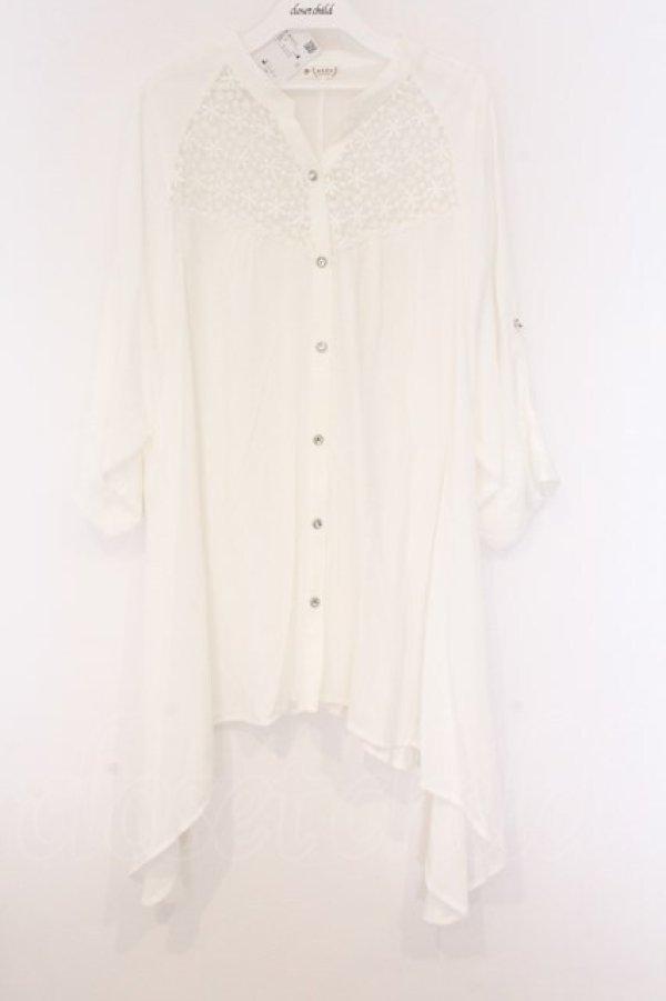 画像1: axes femme / イレヘムシャツチュニ  シロ O-26-04-05-108-AX-BL-IG-OS (1)