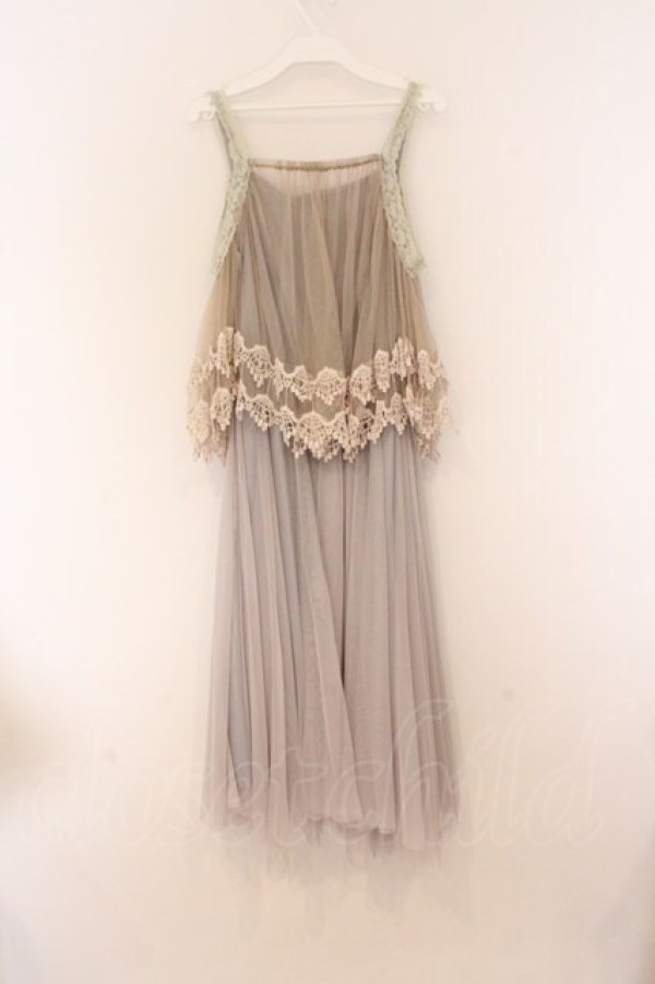 画像3: axes femme / レース重ねワンピース M グレー O-26-04-05-112-AX-OP-IG-OS (3)