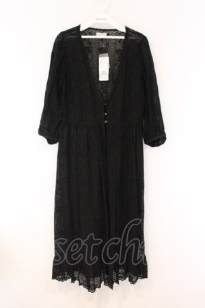 画像: axes femme / 総レースガウン  クロ O-26-04-05-114-AX-TO-IG-OS