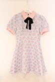 画像1: Manon Mimie / honey bee dress （ハニービードレス）  サックス×ピンク O-26-04-05-002-GO-OP-IG-OS (1)