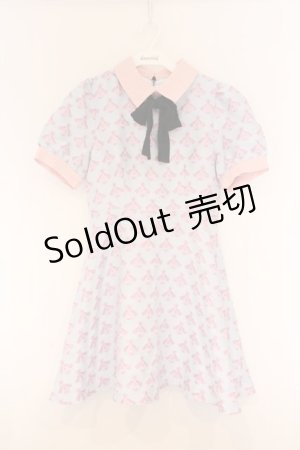 画像: Manon Mimie / honey bee dress （ハニービードレス）  サックス×ピンク O-26-04-05-002-GO-OP-IG-OS
