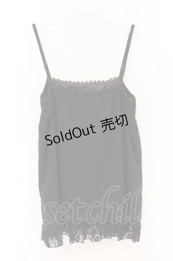 画像3: axes femme / ジャガードセミアウターキャミ  クロ O-26-04-05-014-AX-TO-IG-OS (3)