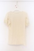 画像3: axes femme / はしごレースパフTシャツ  アイボリー O-26-04-05-018-AX-TO-IG-OS (3)