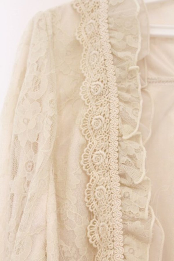 画像2: axes femme / レーシーボレロ  アイボリー O-26-04-05-021-AX-TO-IG-OS (2)