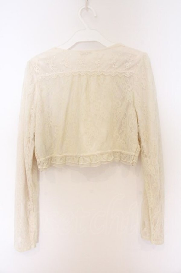 画像3: axes femme / レーシーボレロ  アイボリー O-26-04-05-021-AX-TO-IG-OS (3)