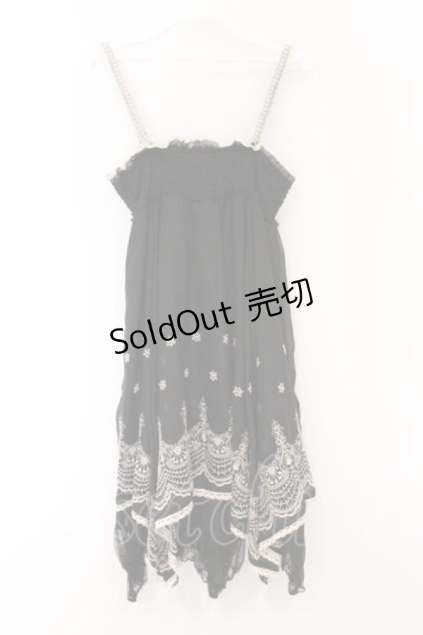 画像3: axes femme / シャーリング2WAYスカート  クロ×ベージュ O-26-04-05-024-AX-TO-IG-OS (3)