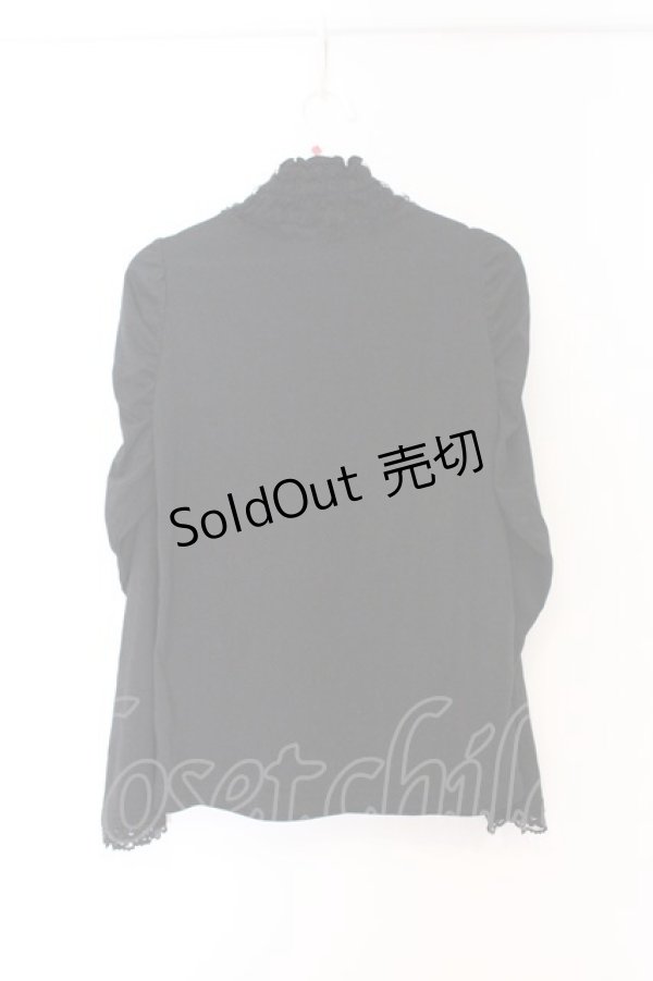 画像3: axes femme / ドットチュールパワショルカットソー  クロ O-26-04-05-025-AX-TO-IG-OS (3)