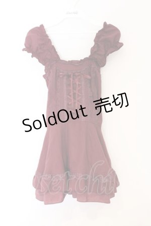 画像: axes femme / Backデザインビスチェブラウス M ワイン O-26-04-05-028-AX-BL-IG-OS