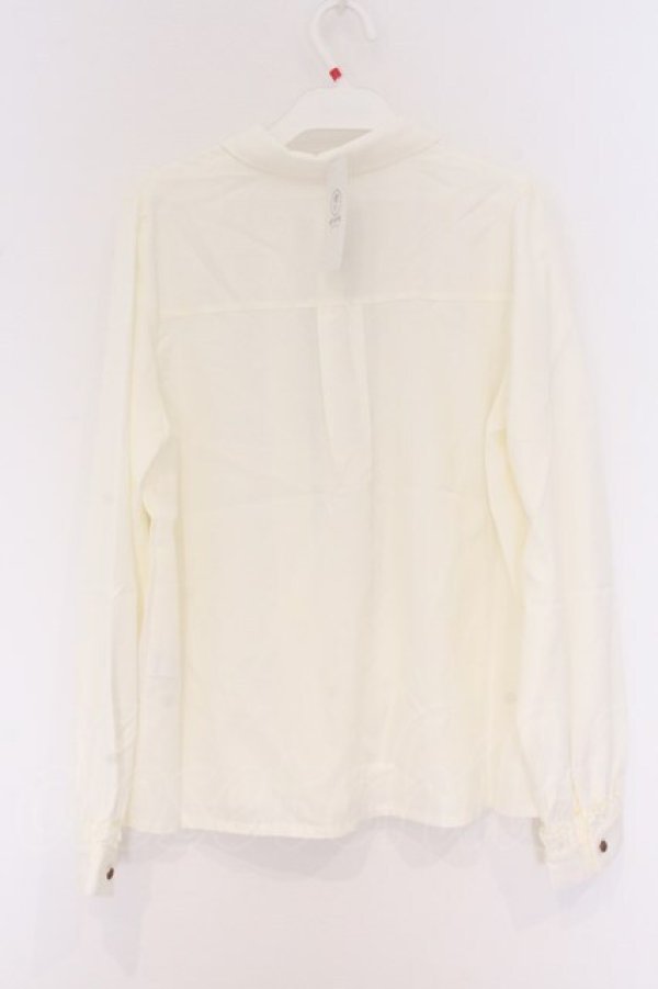 画像3: axes femme / チェック柄ネクタイ付ブラウス F 生成り×ブラウン O-26-04-05-003-AX-BL-IG-OS (3)