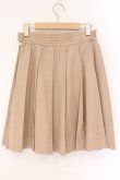 画像4: Fi.n.t / ロゴテーププリーツスカート  ベージュ O-26-04-06-030-CA-SK-IG-OS (4)