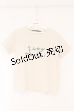 画像: an another angelus / BoutiqueロゴT  ベージュ O-26-04-06-034-CA-TS-IG-OS