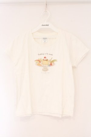 画像: Fi.n.t / プリンアラモードTシャツ  シロ O-26-04-06-035-CA-TS-IG-OS