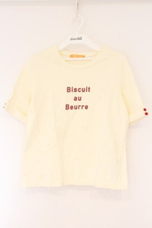 画像: Fi.n.t / Biscuit au Beurre Tシャツ  アイボリー O-26-04-06-037-CA-TS-IG-OS