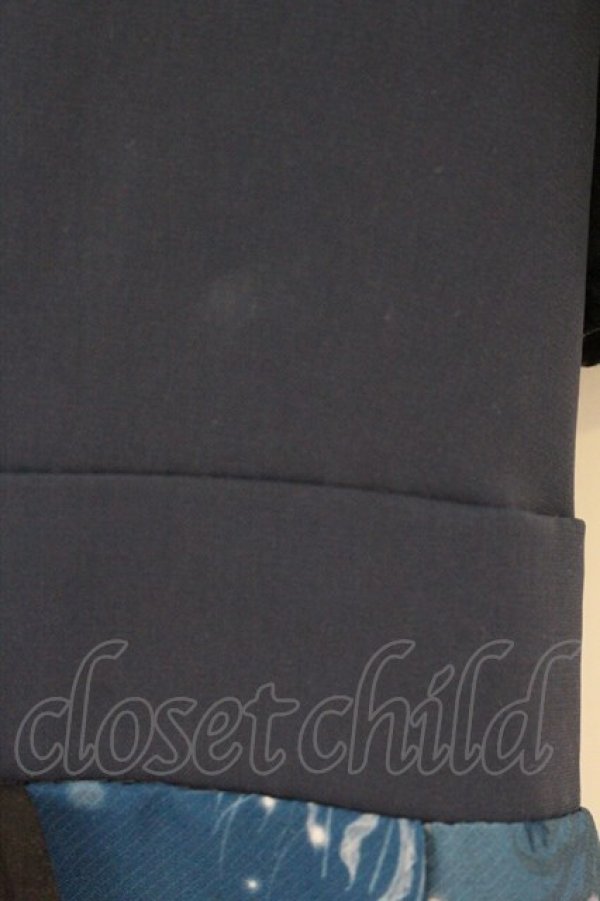 画像3: axes femme POETIQUE / ダークマリンバイカラーワンピース M アオｘクロ O-26-04-06-043-AX-OP-YM-OS (3)