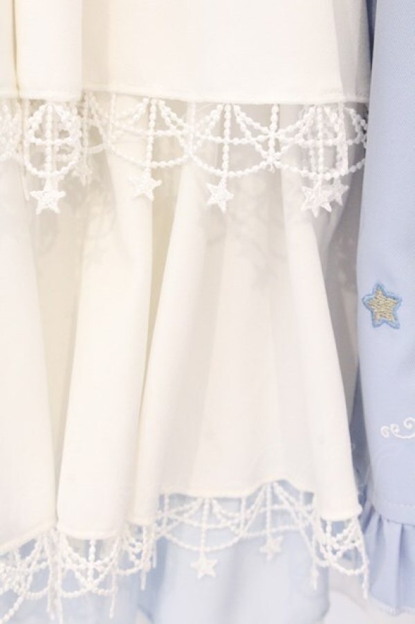 画像2: Amavel / Magical Cosmic Cosmetic フリルスカート F サックスｘシロ O-26-04-06-048-CA-SK-YM-OS (2)