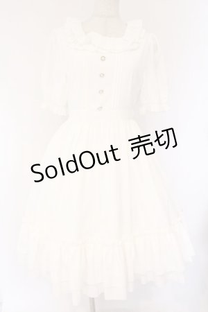 画像: Amavel / Fluffy Frillロングワンピース F シロ O-26-04-06-050-CA-OP-YM-OS