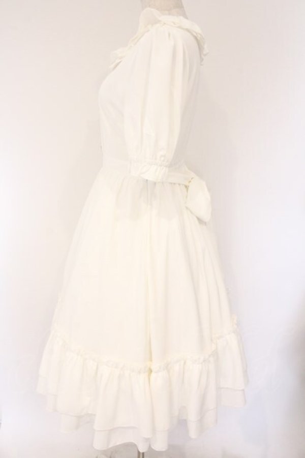 画像3: Amavel / Fluffy Frillロングワンピース F シロ O-26-04-06-050-CA-OP-YM-OS (3)