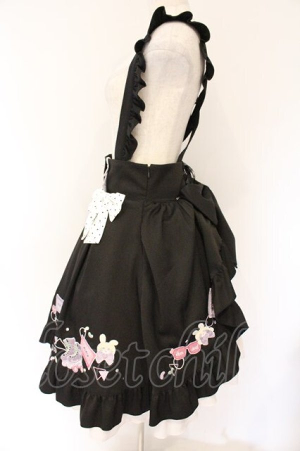 画像4: Amavel / Fancy POP Daydreamレイヤードスカート F クロ O-26-04-06-054-CA-SK-YM-OS (4)