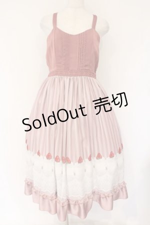 画像: axes femme POETIQUE / ガトー・フレーズフリルワンピース M ピンク O-26-04-06-056-AX-OP-YM-OS