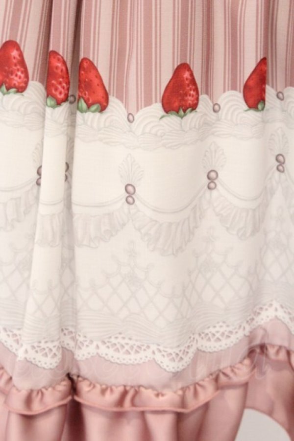 画像2: axes femme POETIQUE / ガトー・フレーズフリルワンピース M ピンク O-26-04-06-056-AX-OP-YM-OS (2)