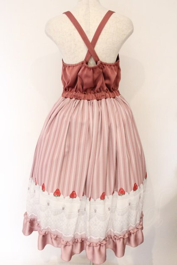 画像4: axes femme POETIQUE / ガトー・フレーズフリルワンピース M ピンク O-26-04-06-056-AX-OP-YM-OS (4)