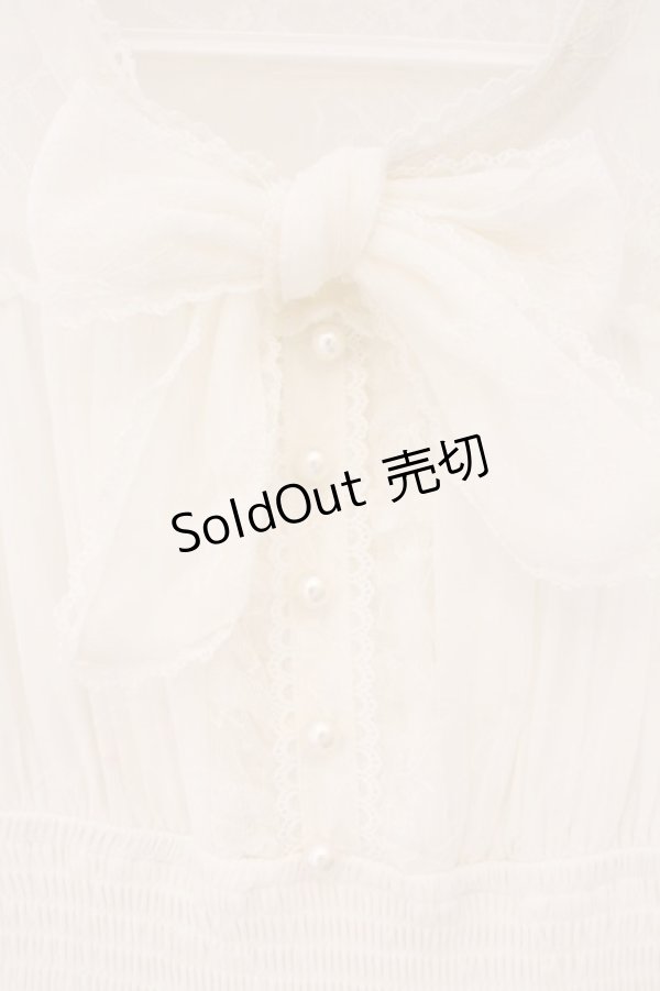 画像2: LIZ LISA / チュールボウタイフィッシュテールワンピース 0 シロ O-26-04-06-059-LO-OP-YM-OS (2)