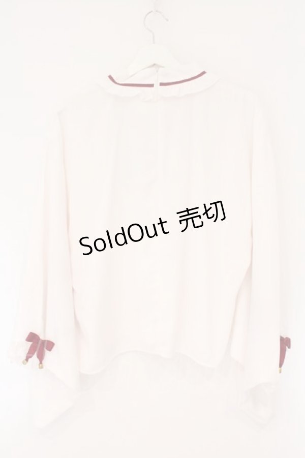 画像5: Amavel / 月夜の狐と寒椿 和風ブラウス F シロ（ピンク） O-26-04-06-005-CA-BL-YM-OS (5)