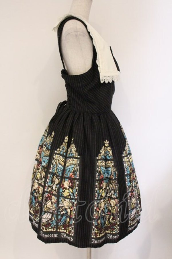 画像4: Innocent World / 天使達のステンドグラス聖歌隊ジャンパースカート L(92cm丈) クロ O-26-04-06-066-IW-OP-IG-OS (4)