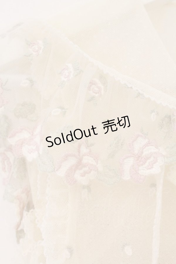 画像2: PINK HOUSE / うさみみチュールベスト  アイボリー O-26-04-06-067-LO-TO-YM-OS (2)