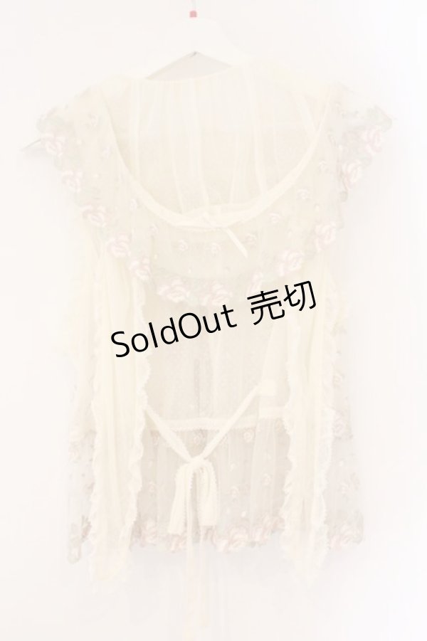 画像5: PINK HOUSE / うさみみチュールベスト  アイボリー O-26-04-06-067-LO-TO-YM-OS (5)