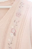 画像2: axes femme / 桜刺繍ニットカーディガン F ピンク O-26-04-06-069-AX-TO-YM-OS (2)