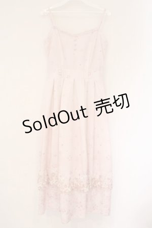 画像: axes femme / 桜レースＸ桜柄キャミワンピース F ピンク O-26-04-06-070-AX-OP-YM-OS